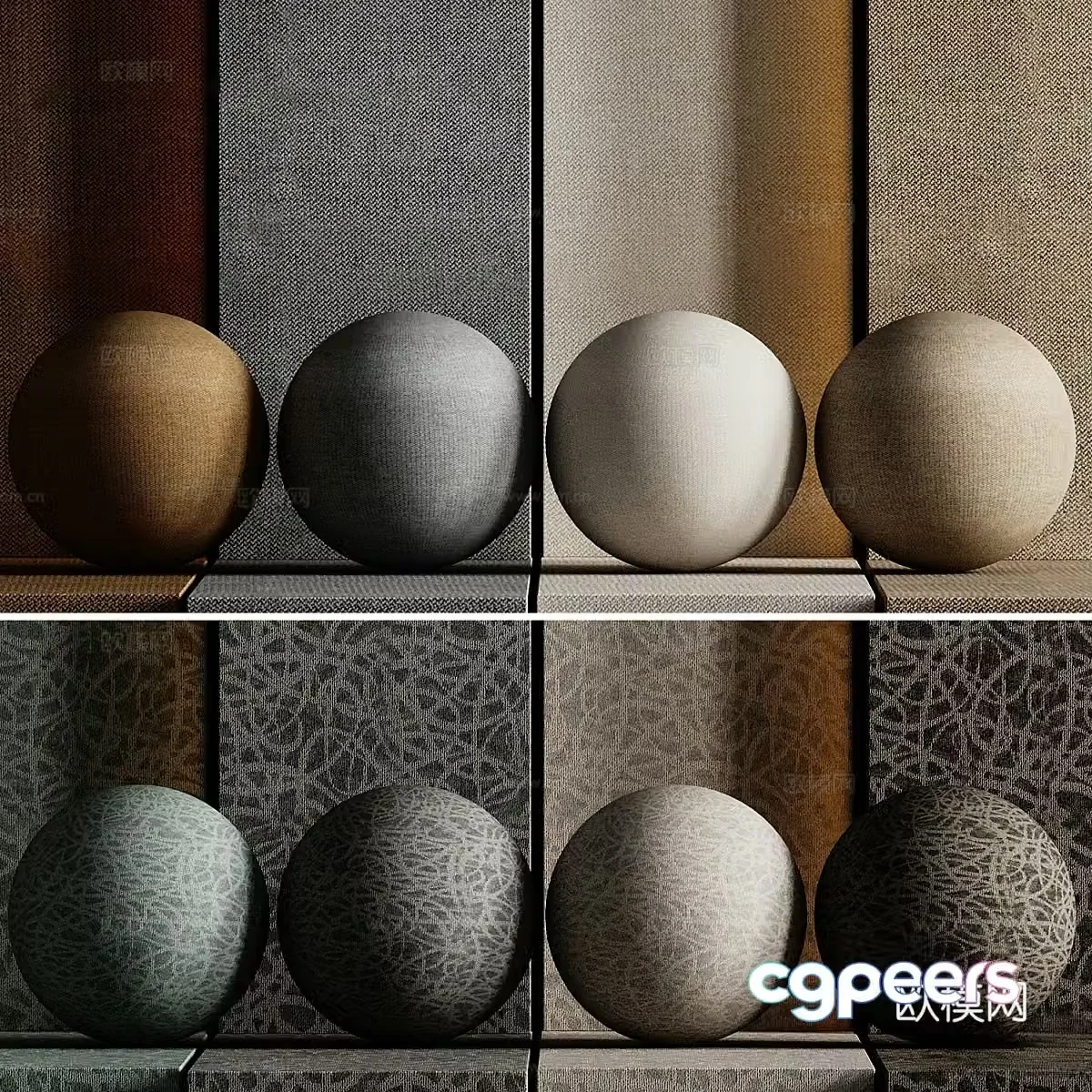 New Chinese style wall cloth wallpaper wall cloth material 3D model