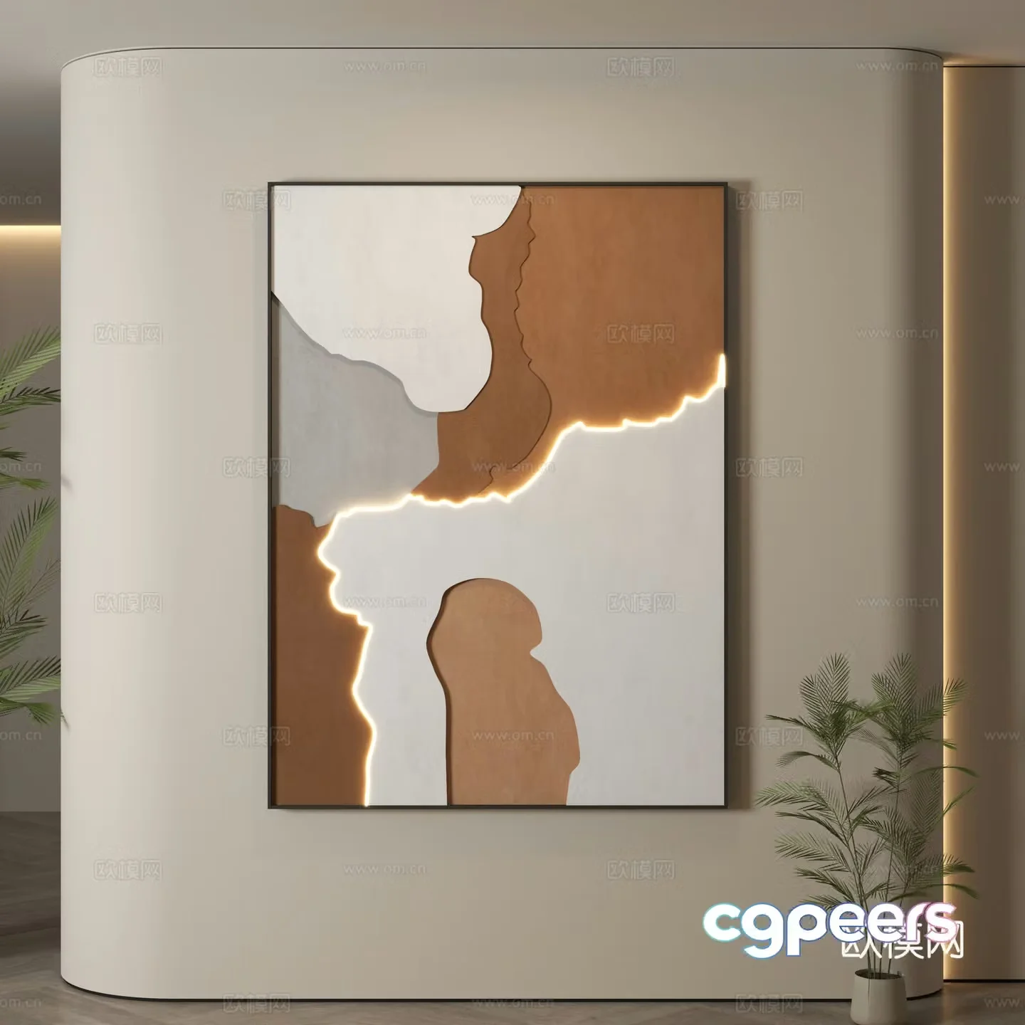 Modern decorative paintings Decorative paintings Modern hanging paintings Hanging paintings Simple hanging paintings 3D model
