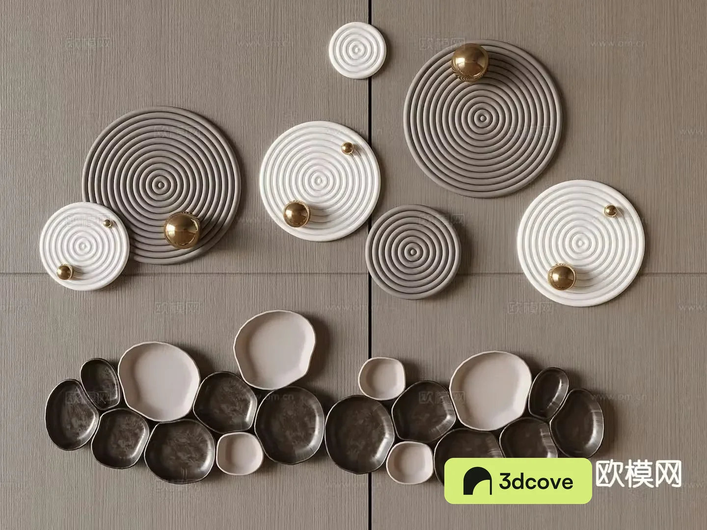 Light luxury wall decoration entrance hanging decoration