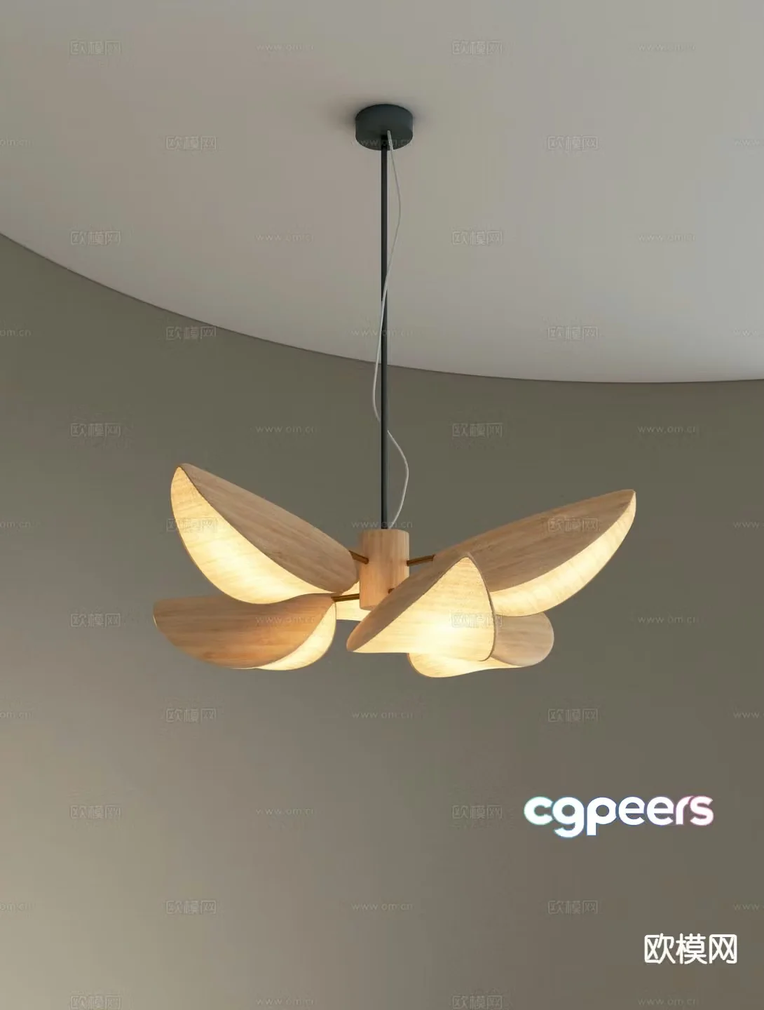 Nordic chandelier 3d model