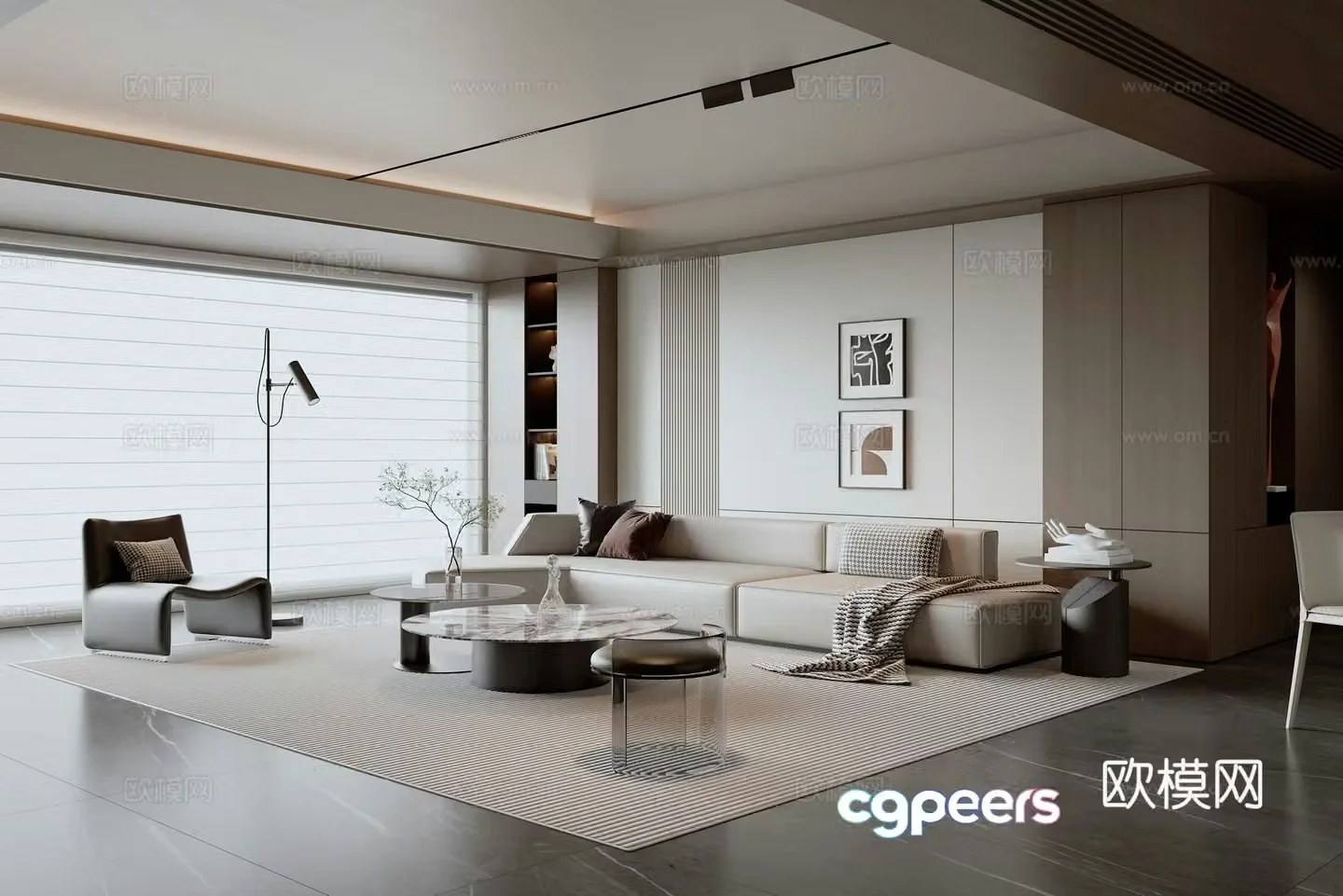 Italian living room 3d model