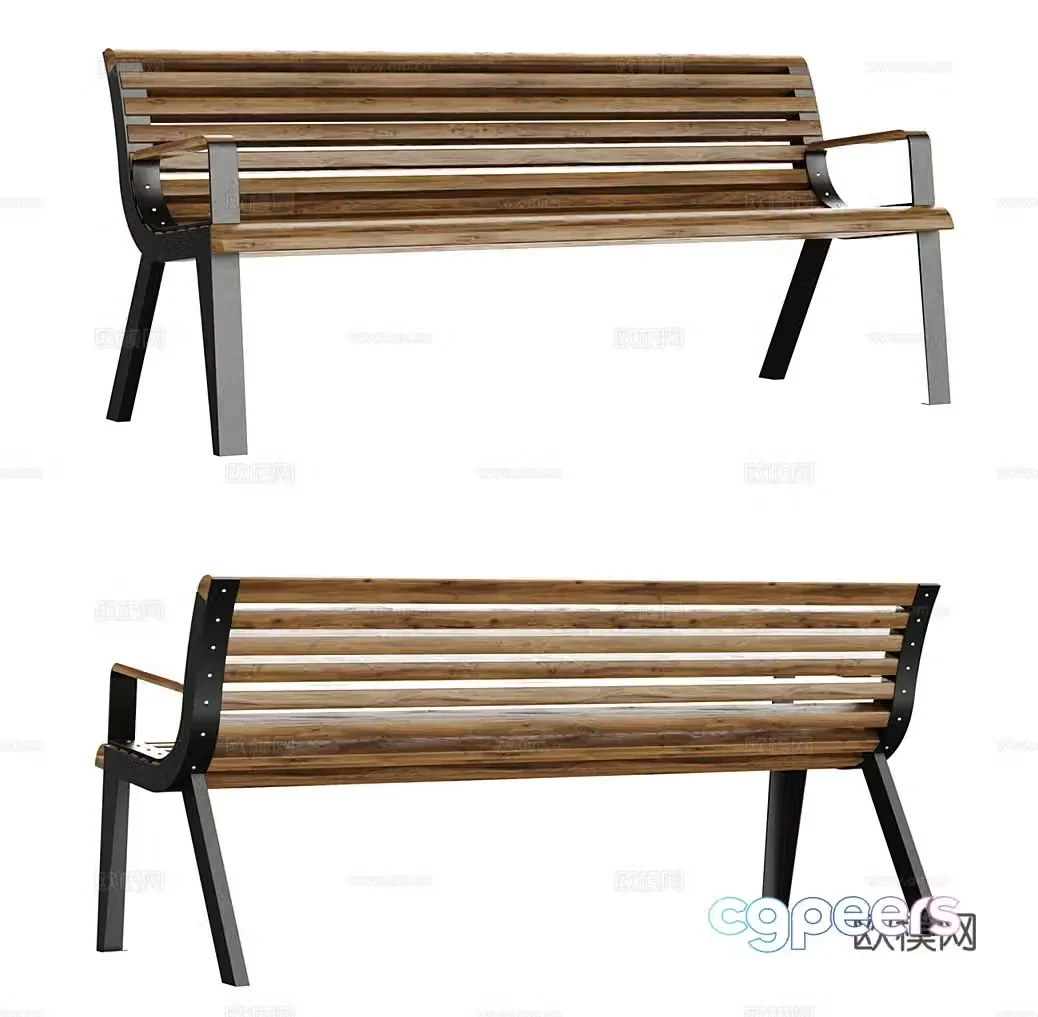 Outdoor chairs Outdoor chairs Garden chairs Beach chairs B&B casual chairs Simple 3D model