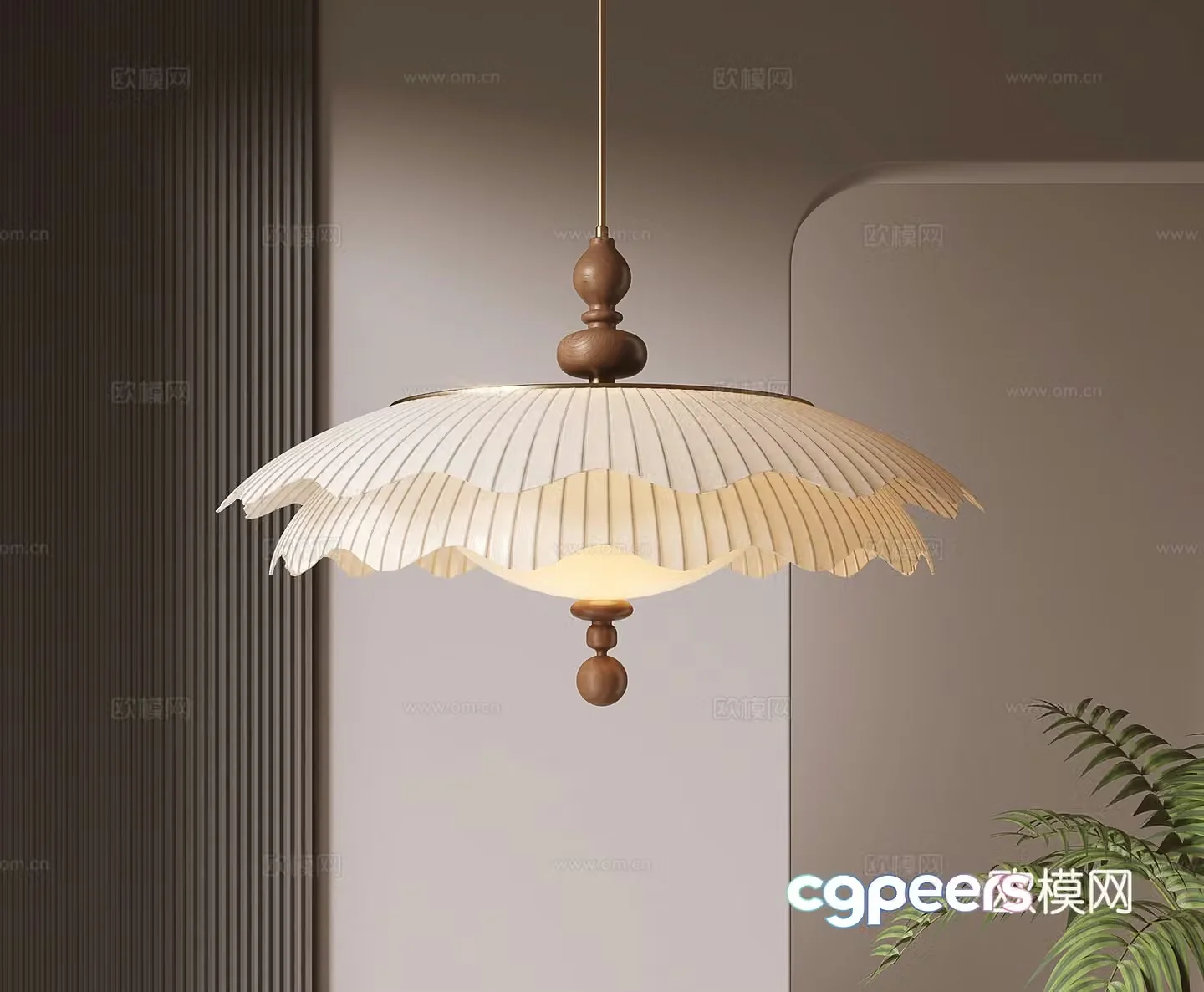 3D model of medieval style chandelier