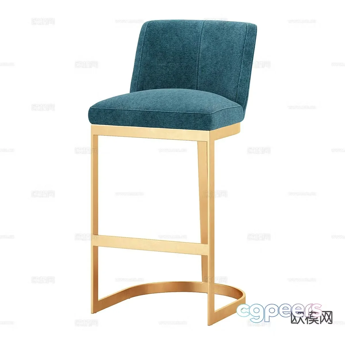 Modern bar stool bar stool high stool 3d model