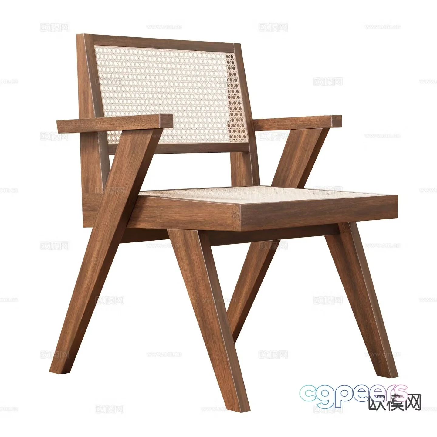 Wabi-sabi chair dining chair 3d model
