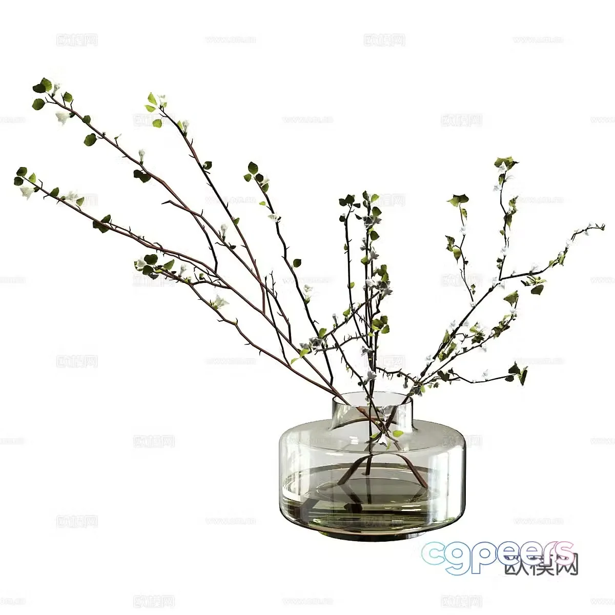 Vase flowers 3d model