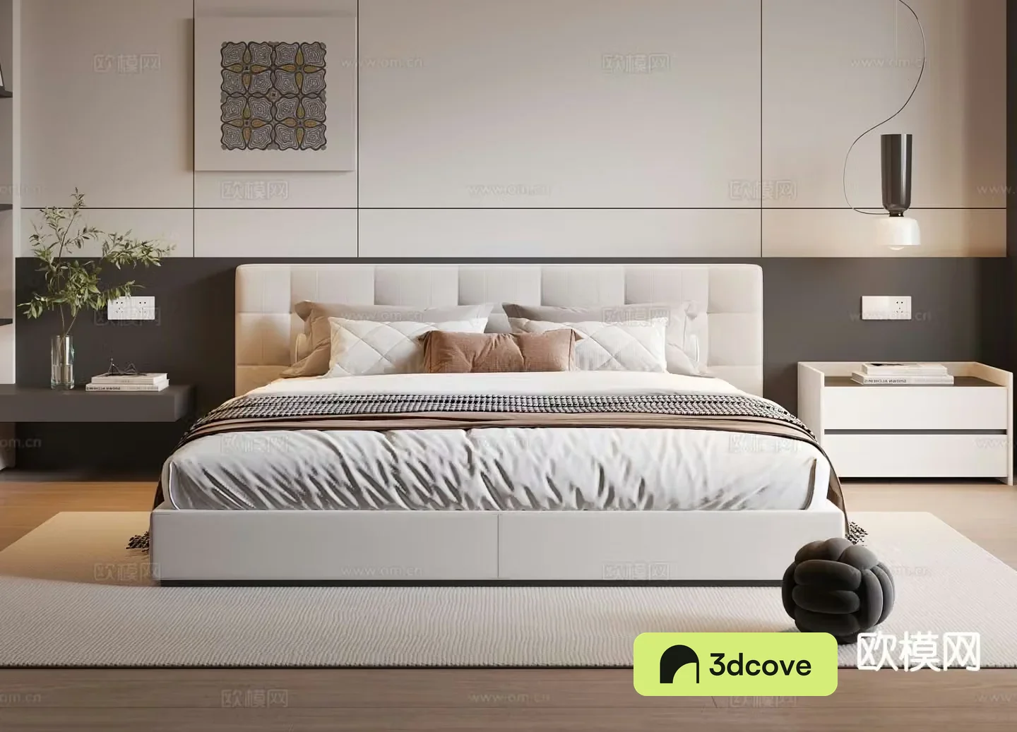 Modern double bed