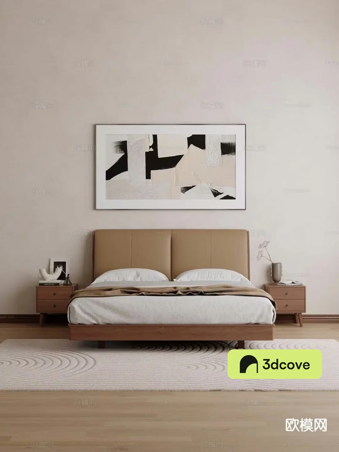 Modern double bed