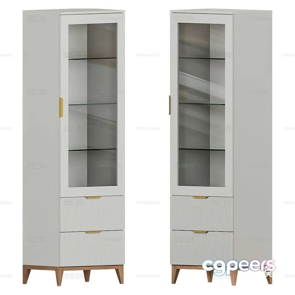 Mister modern bookcase bookshelf 3d model