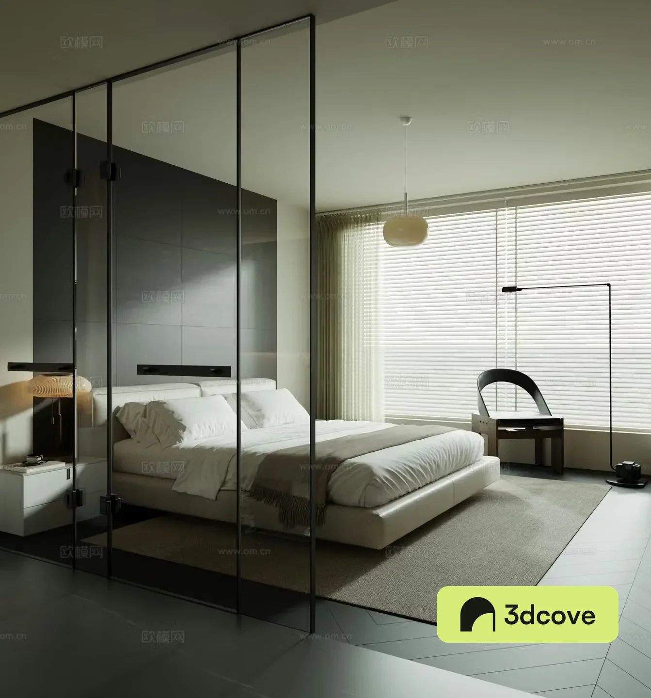 Modern home bedroom