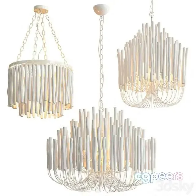 3ds Max Free – Tilda Chandelier Collection – 3 type