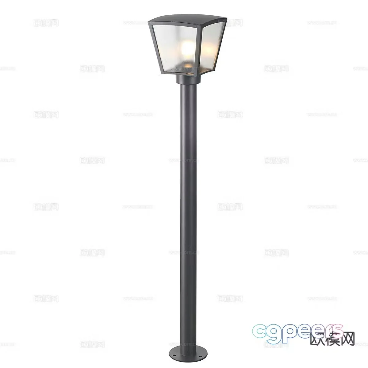 Simple outdoor light 3d model