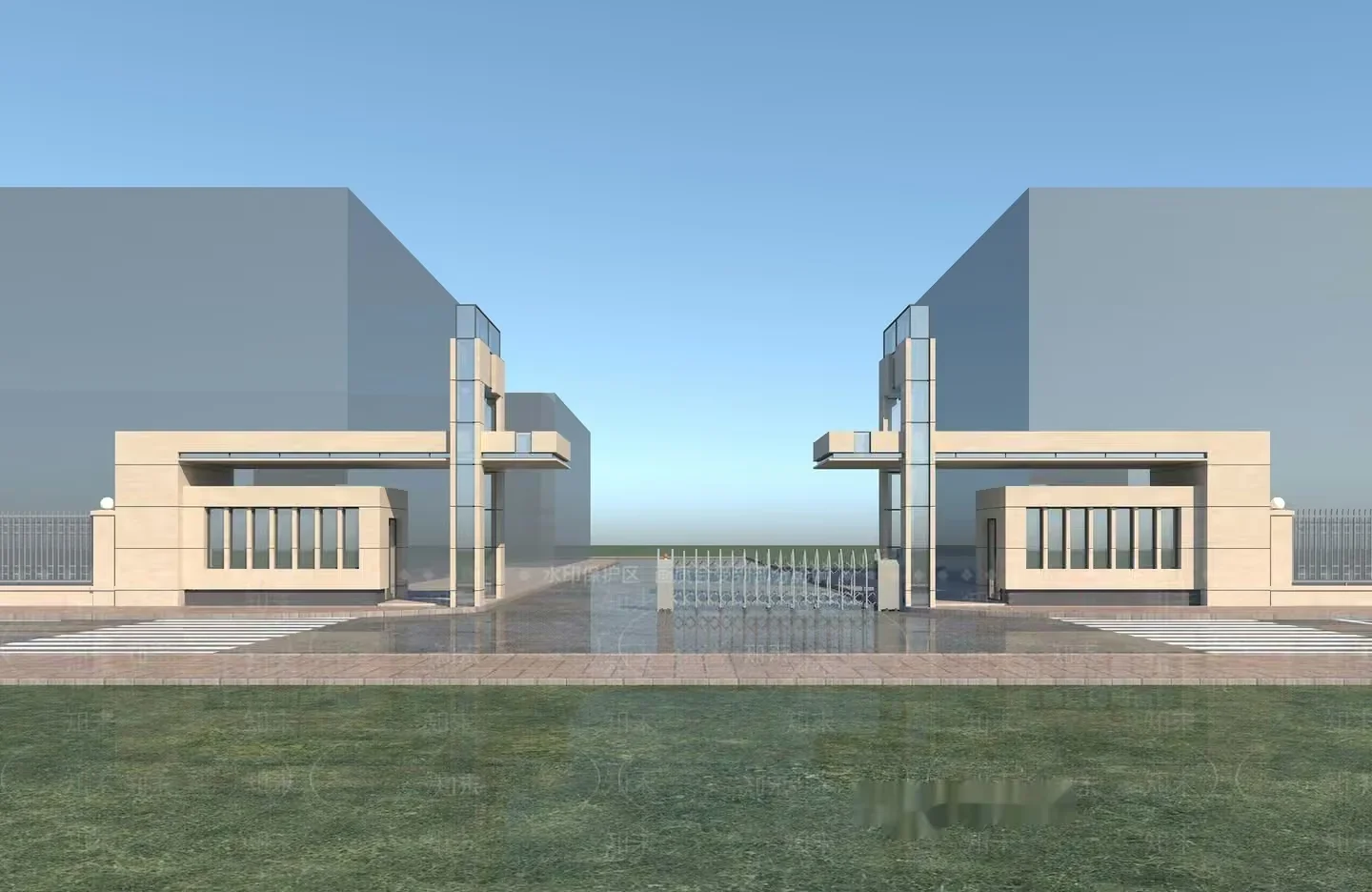 The Main Subject Is A Building With A Modern Design Characterized By Clean Lines 3D Model – 11229 – VRAY Render
