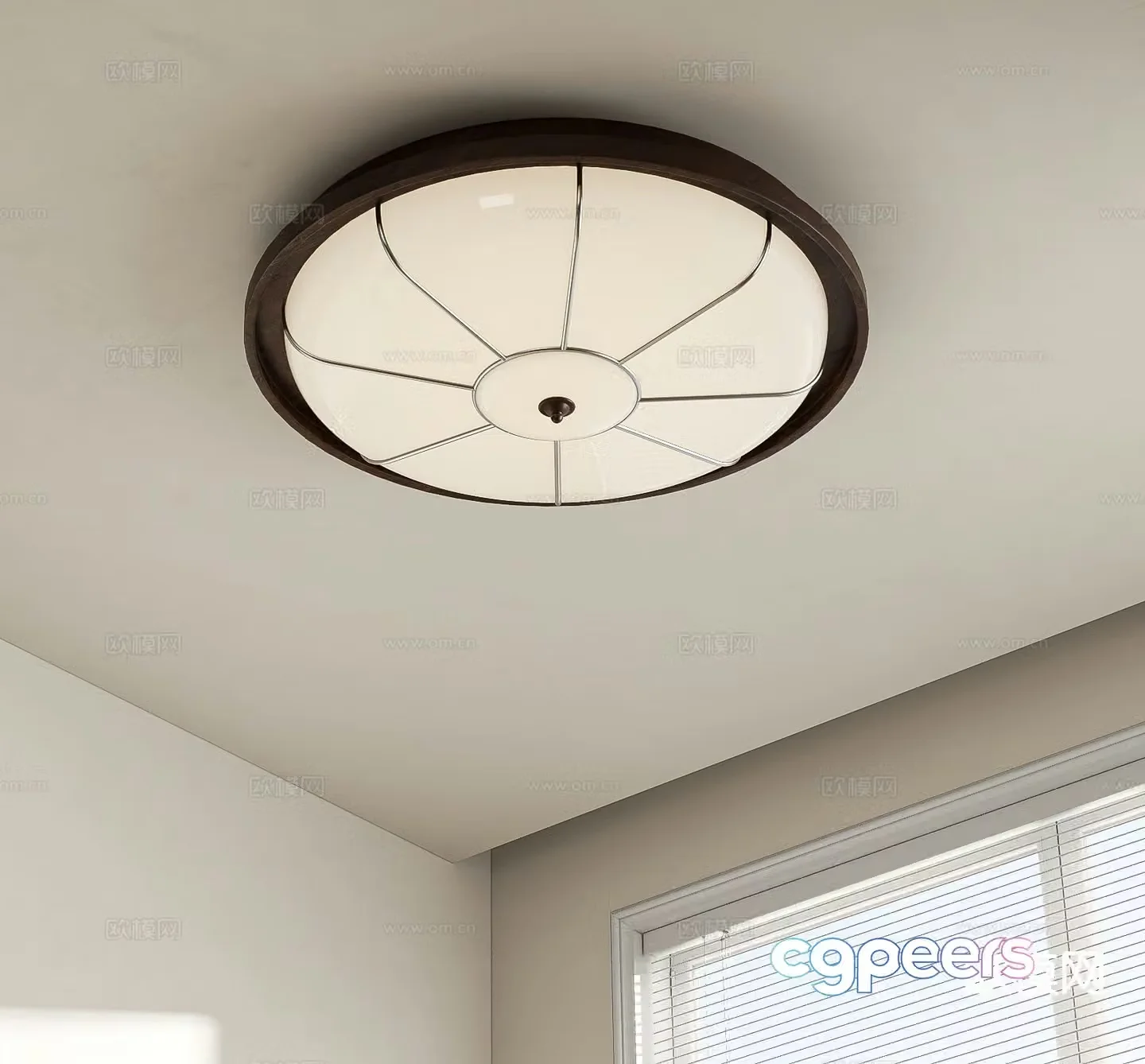 Medieval style ceiling lamp 3d model