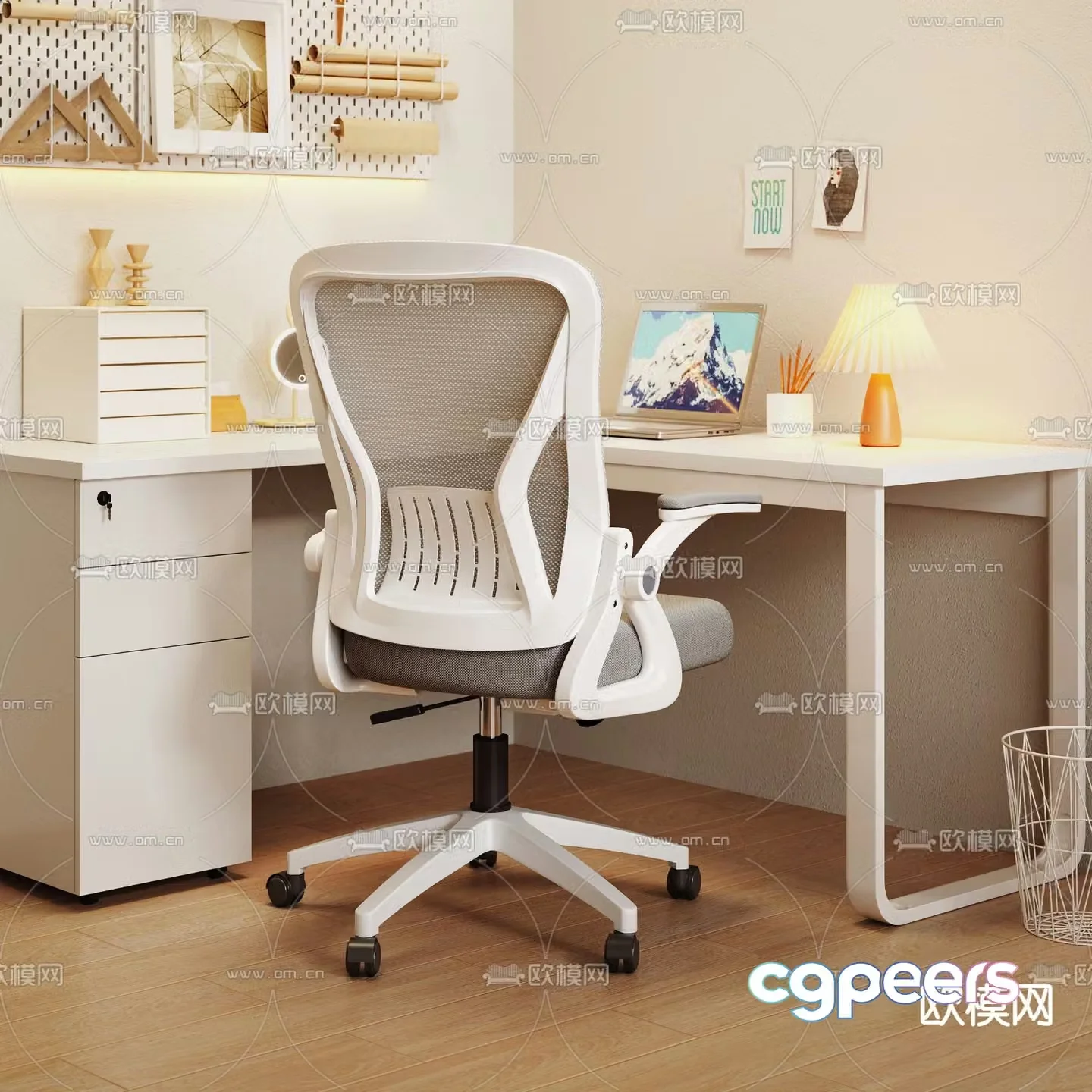 Computer chair office chair 3d model