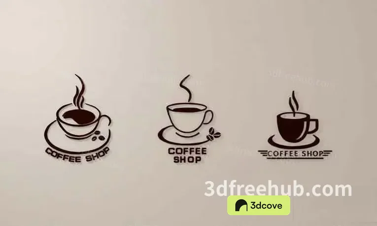 The Single Main Subject Is A Coffee Shop Logo