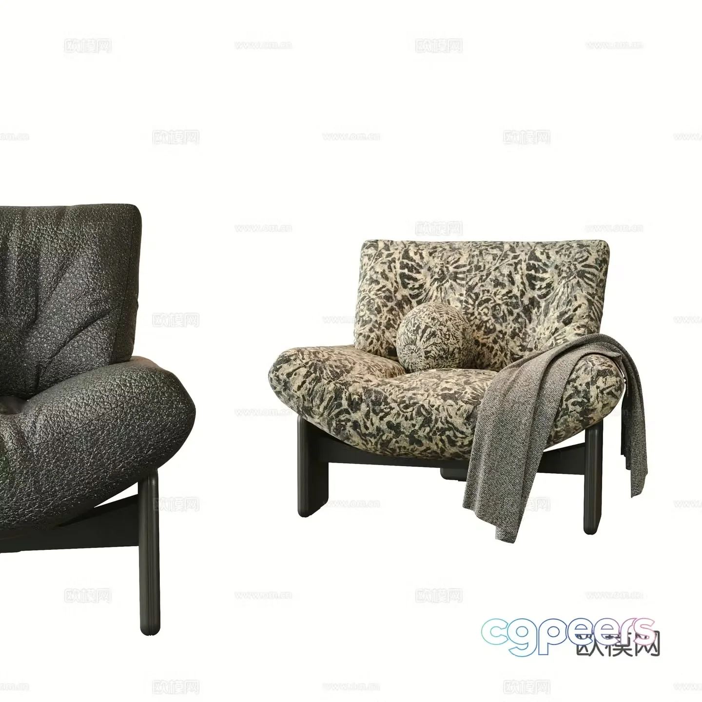 Modern leisure chair 3d model