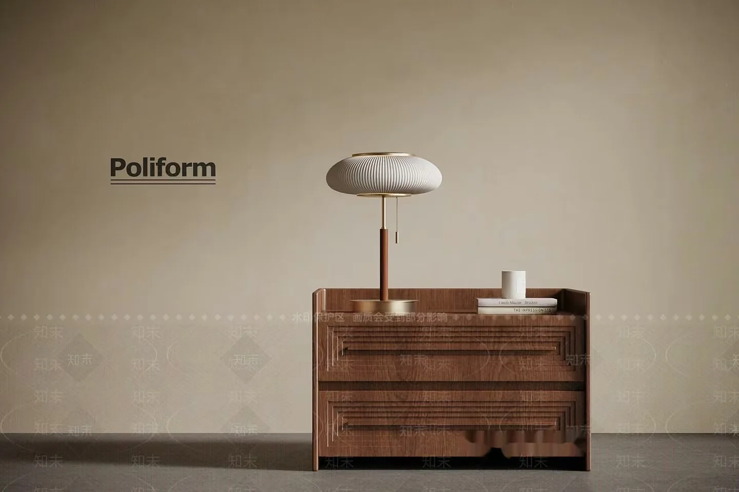 Modern Wooden Furniture 3D Model – 14459 – VRAY Render
