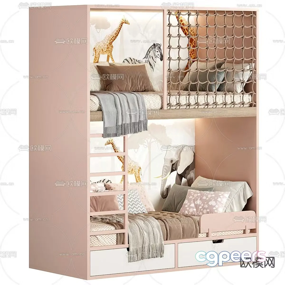 Children’s bunk bed bunk bed children’s bed 3d model