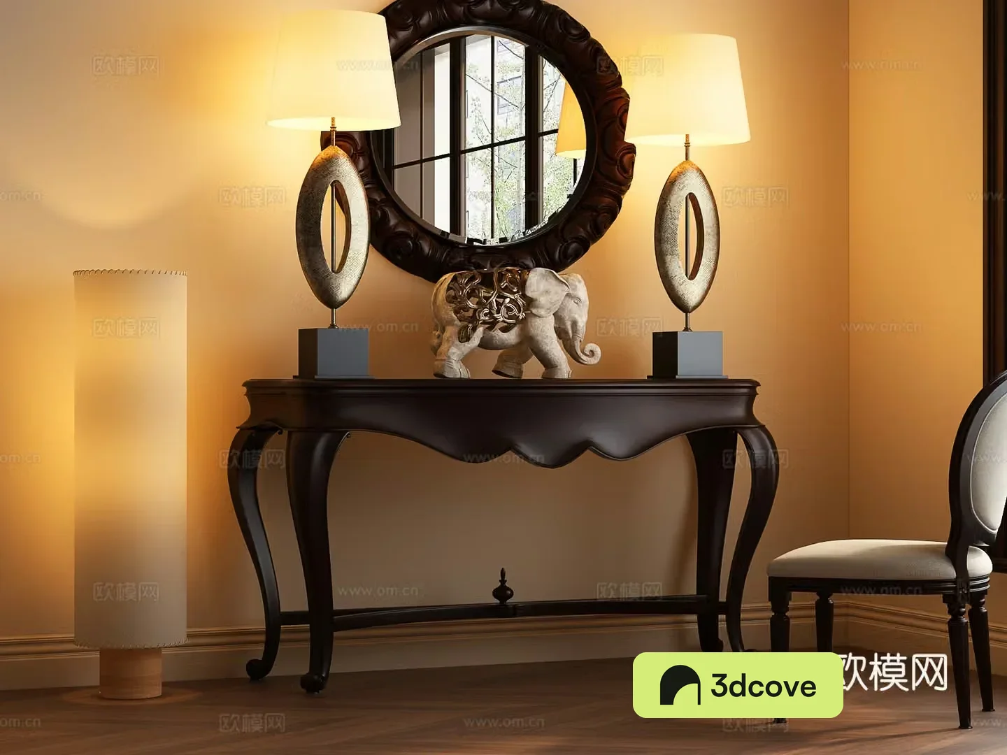 American style entrance cabinet French style entrance cabinet Modern American style end viewing platform