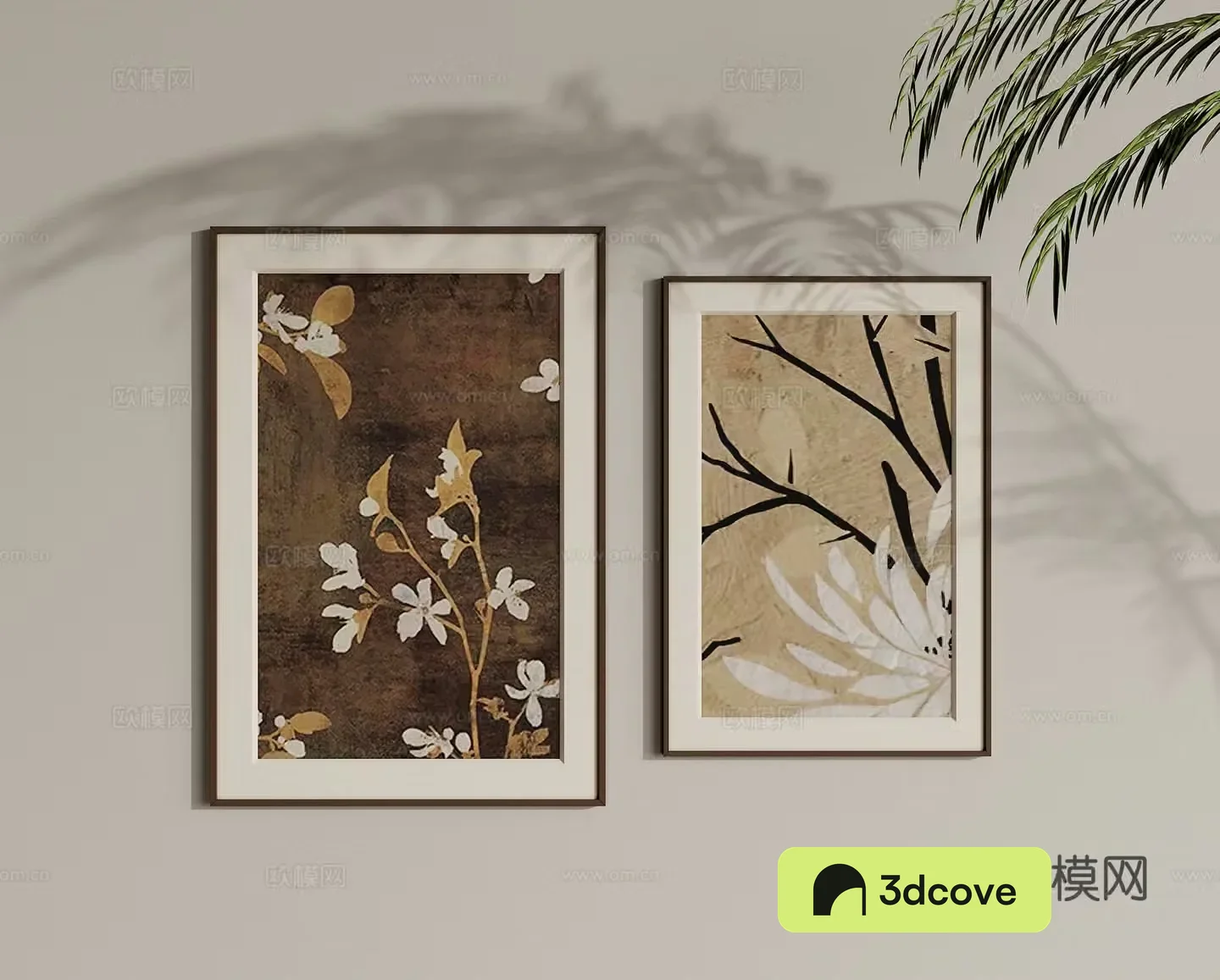 Wasabi combination hanging paintings decorative paintings 3D model
