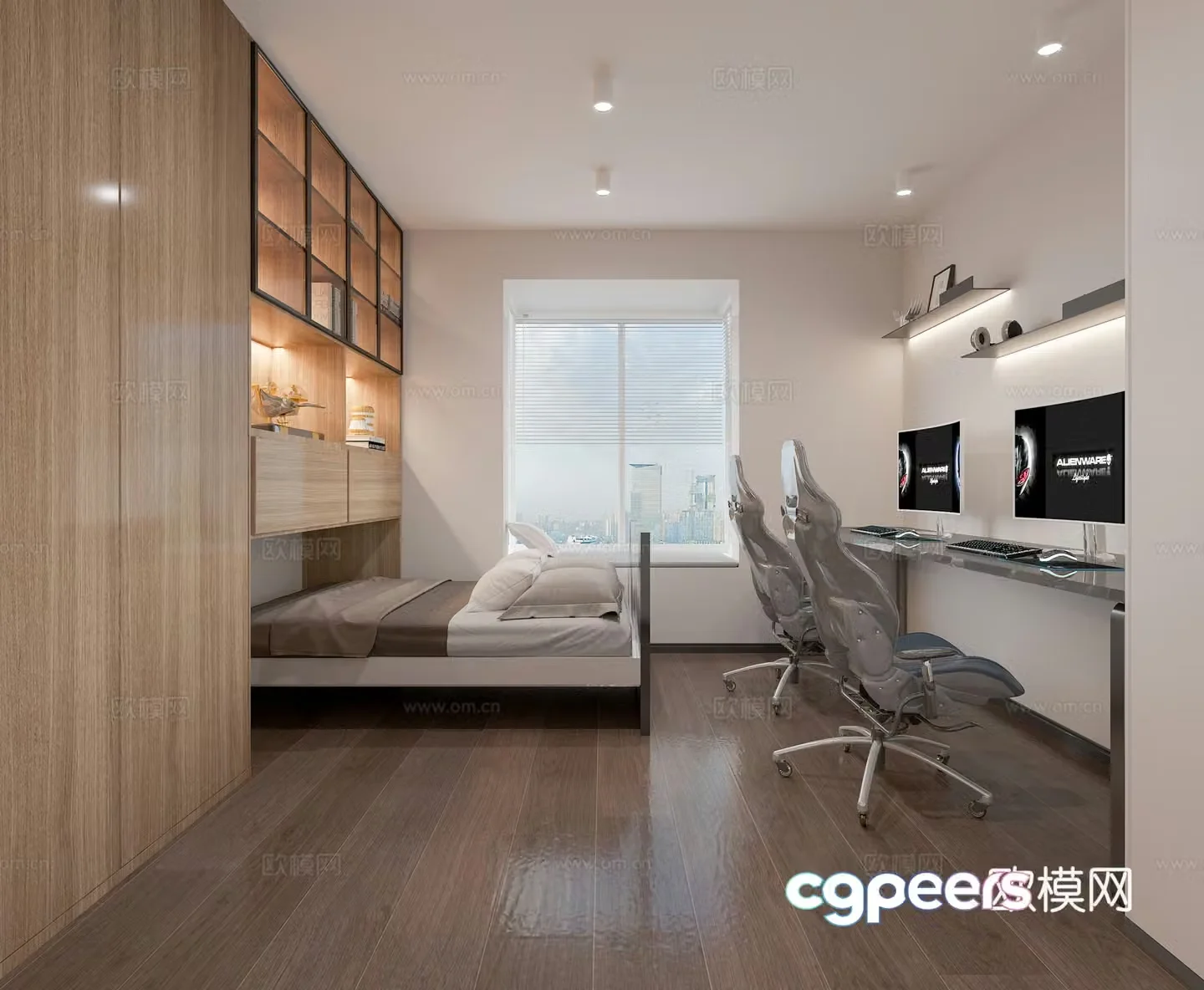 Modern esports room 3d model