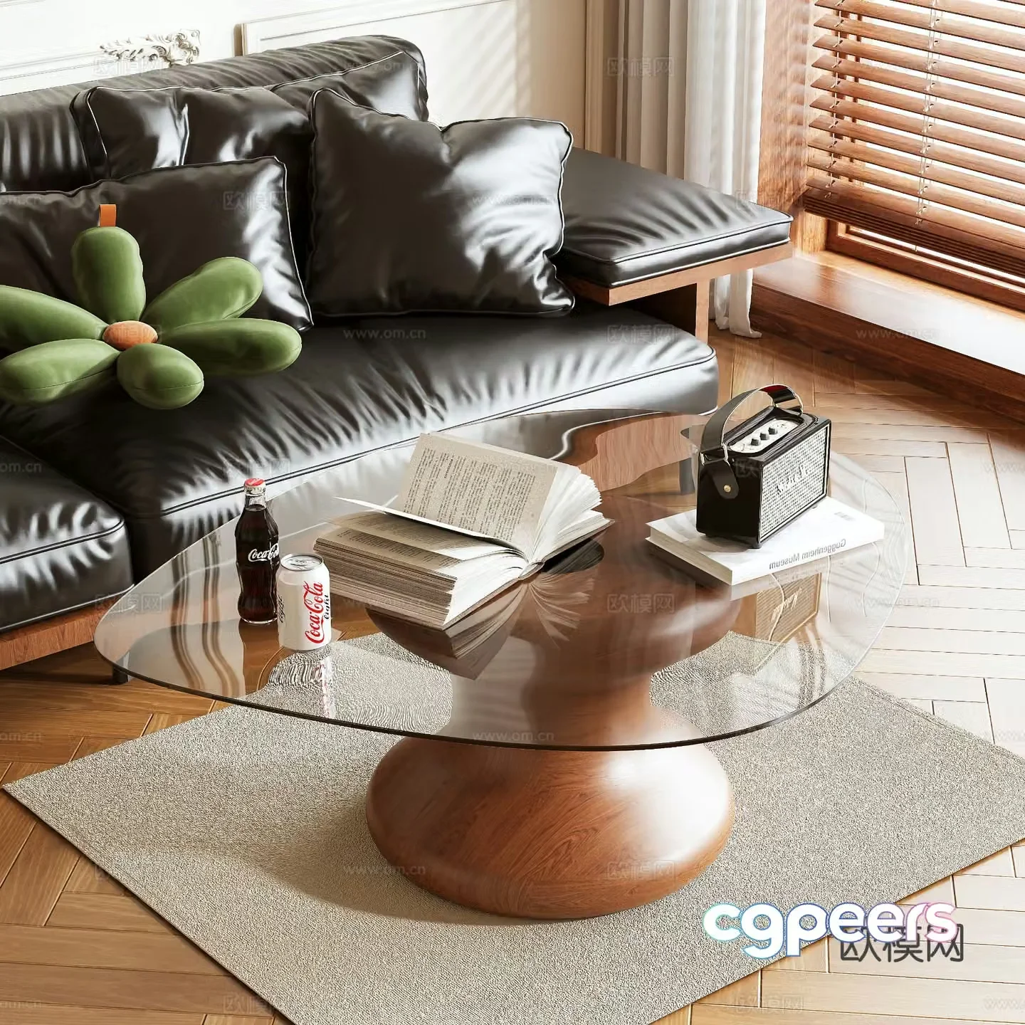 Medieval style coffee table 3D model