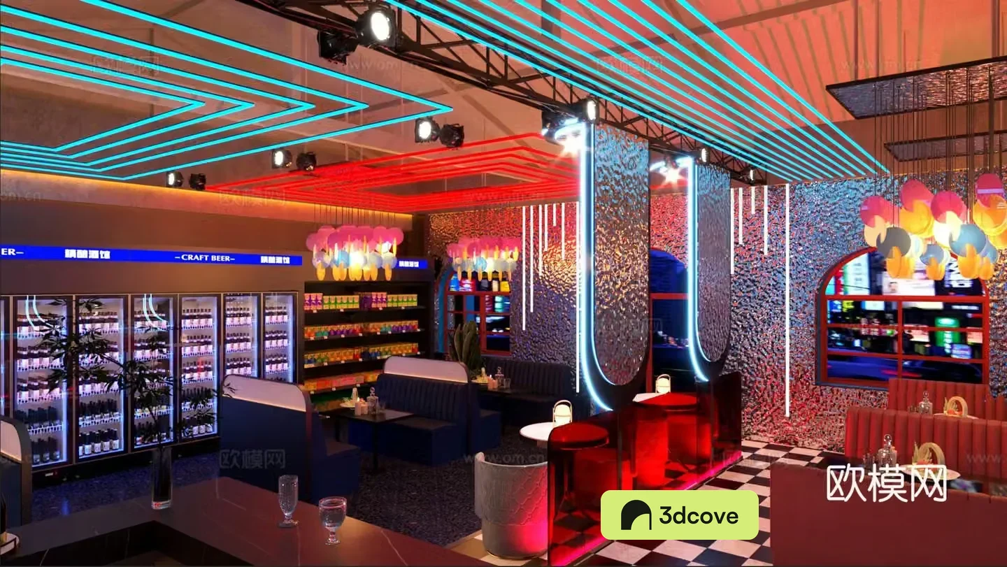 Light luxury bar Qingba