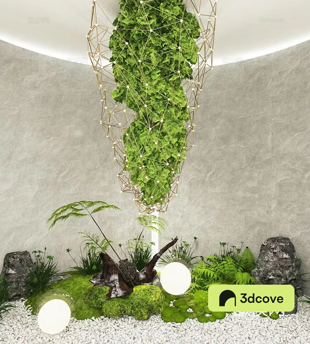 Modern interior landscape landscaping