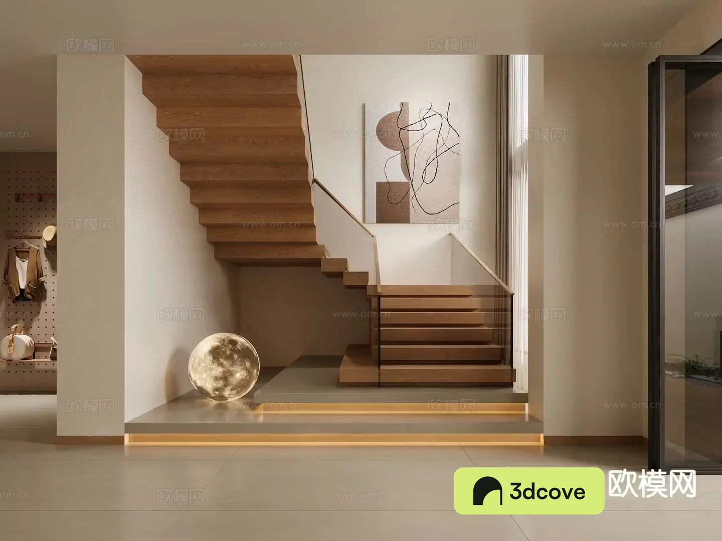 log style stairwell