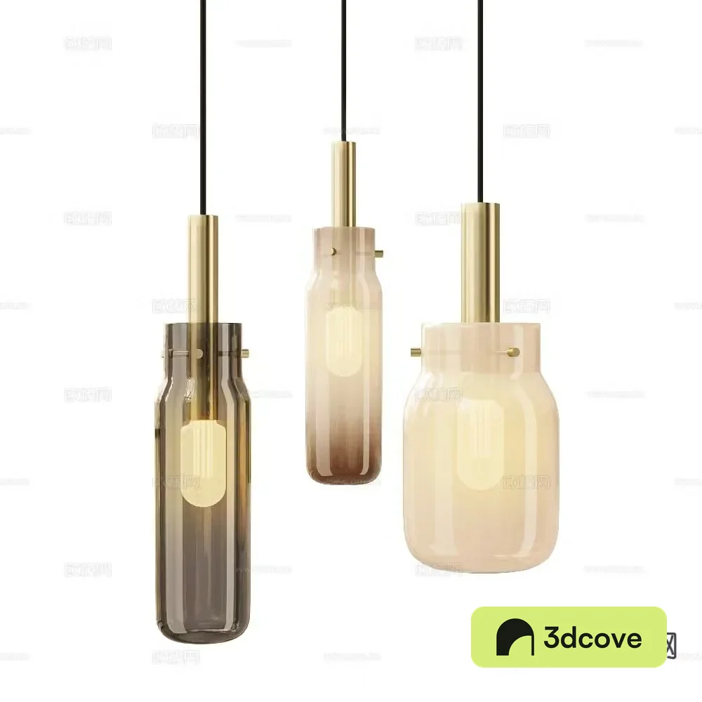 DECHEM light luxury glass chandelier