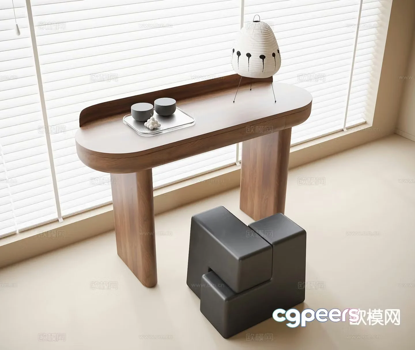 Modern dressing table dressing table 3d model