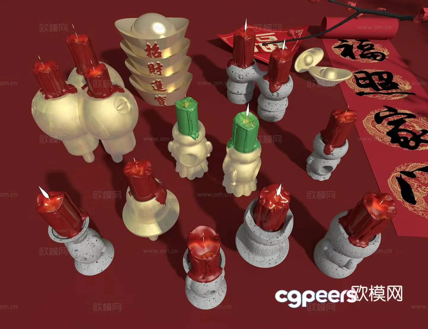 Candle 3d model