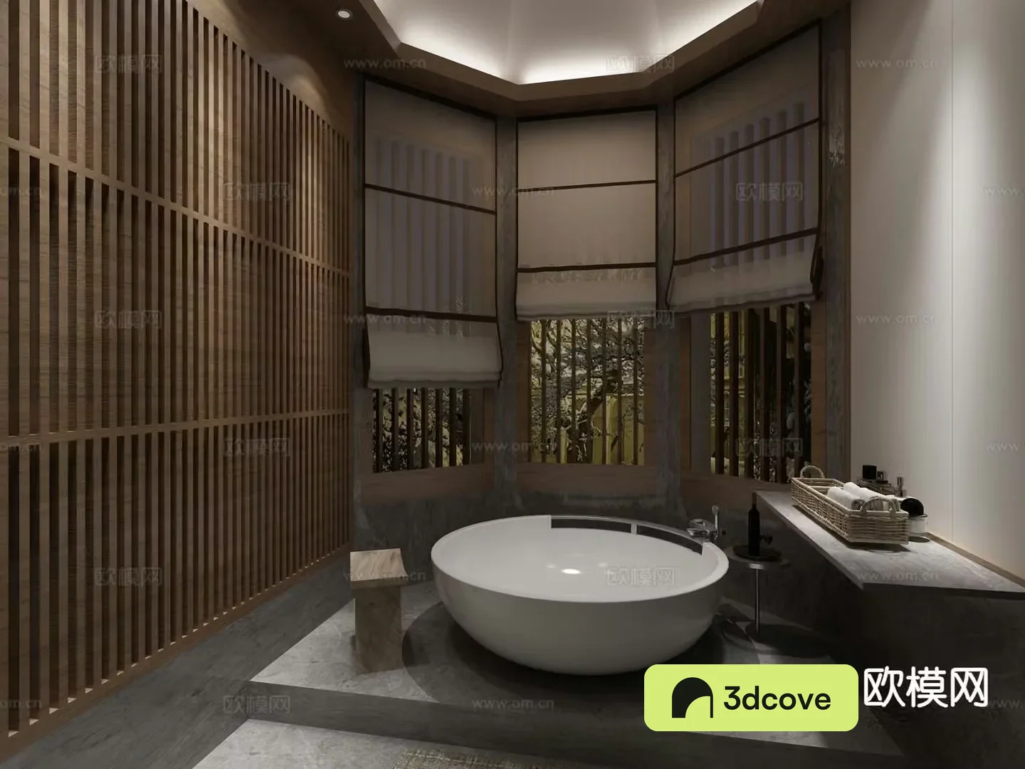 Modern villa bathroom