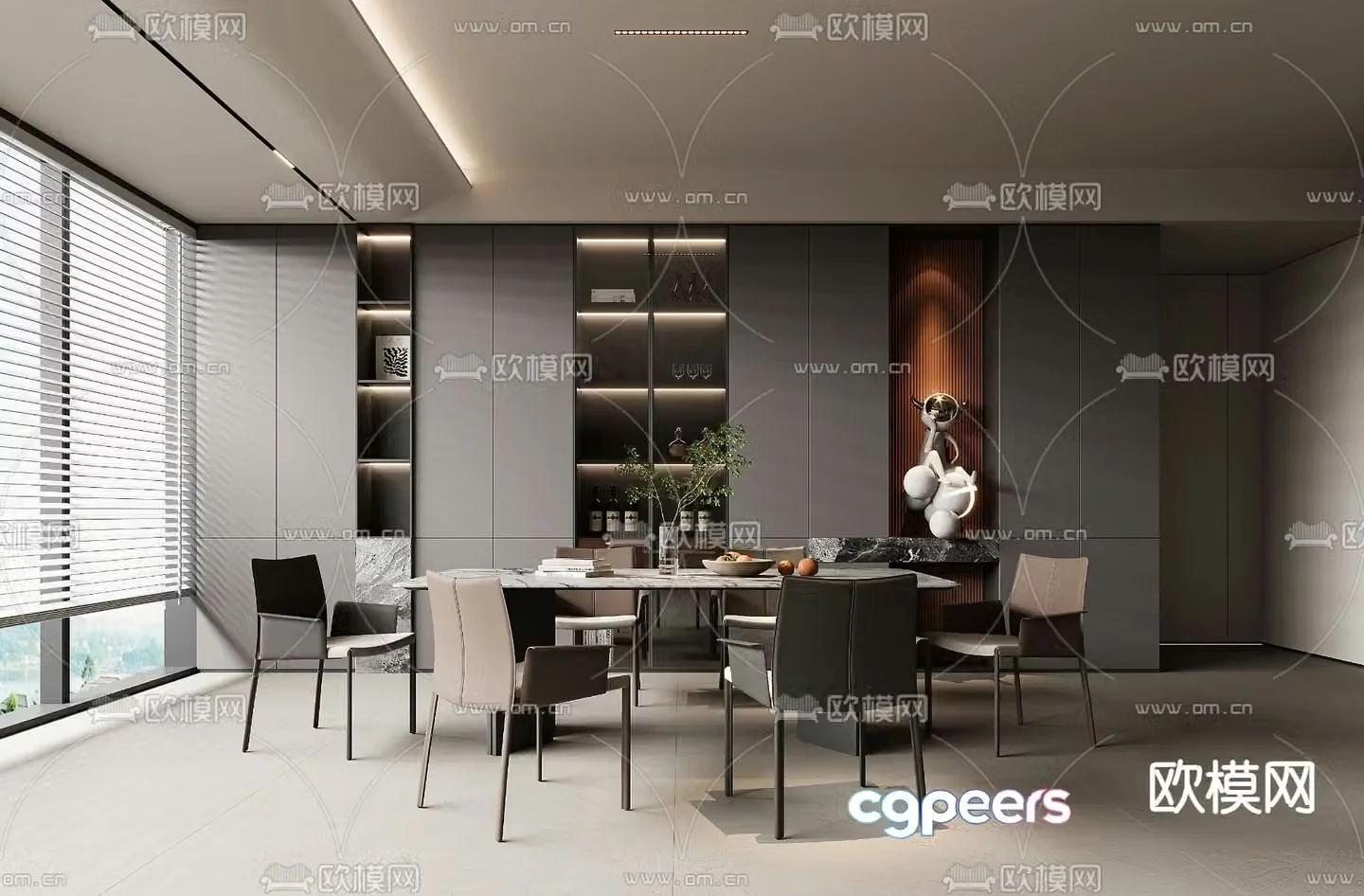 Italian restaurant 3d model
