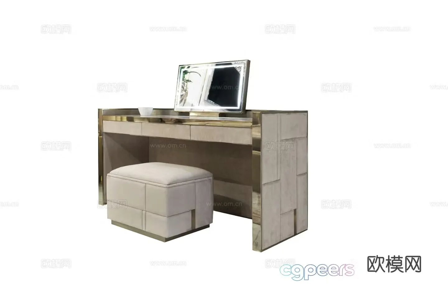 Visionnaire LAFITTE dressing table 3d model