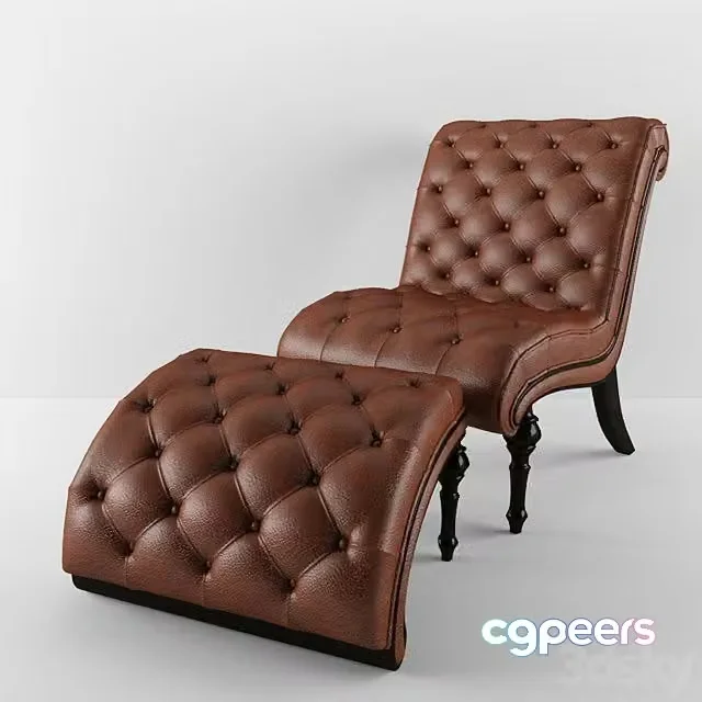 3ds Max Free – chair + ottoman