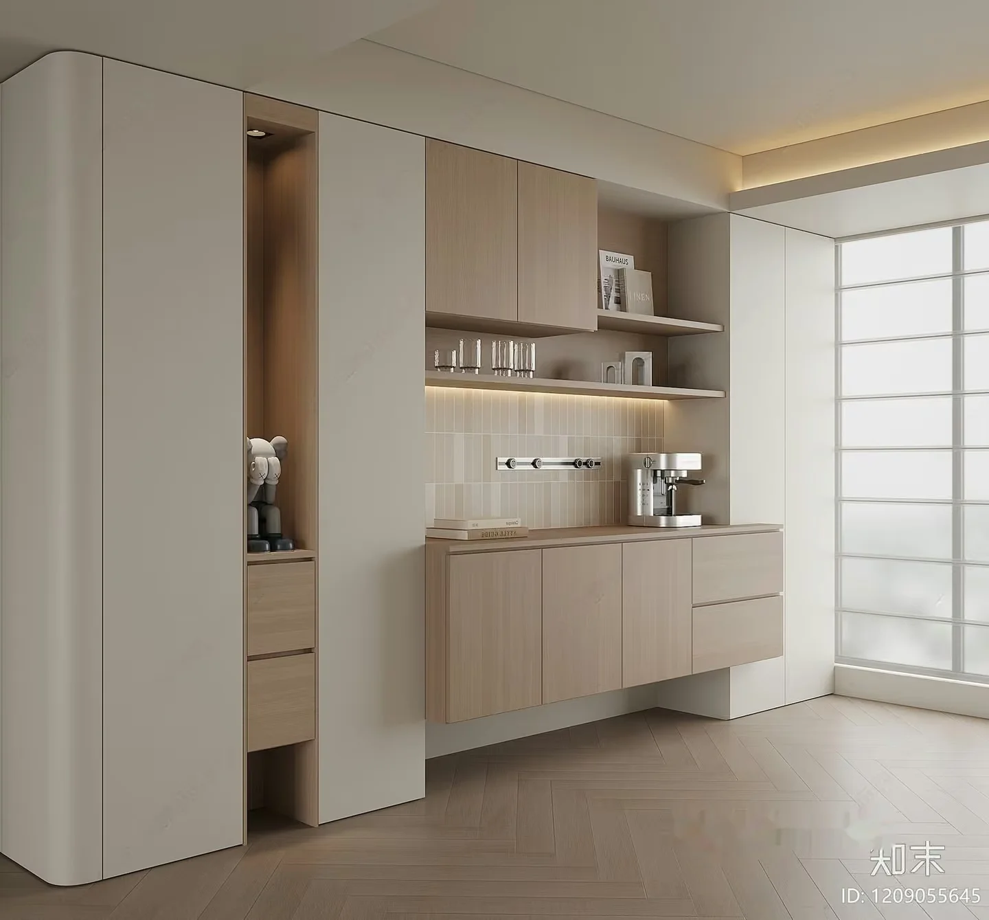 Modern Kitchen 3D Model – 8204 – VRAY Render