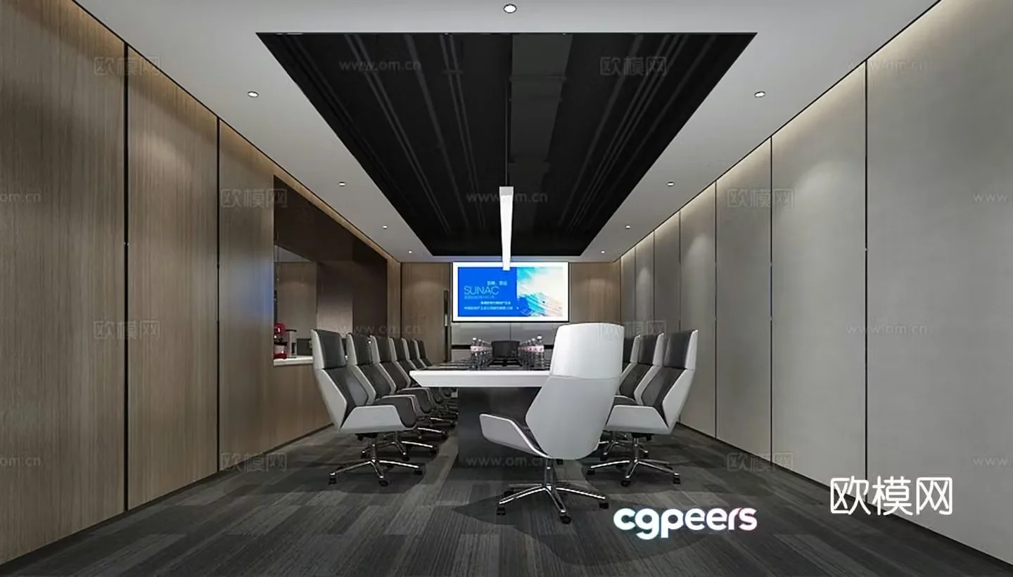 Modern conference room 3d model