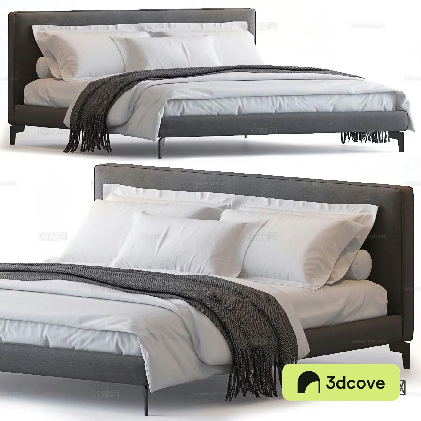 Minimalist double bed