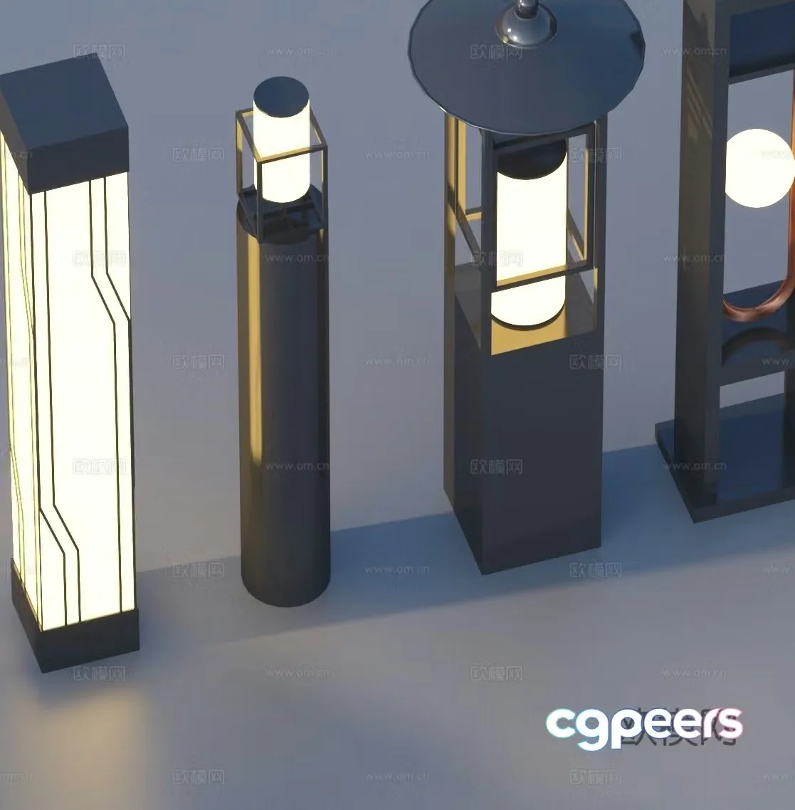 Landscape light lawn light garden light outdoor light 3d model