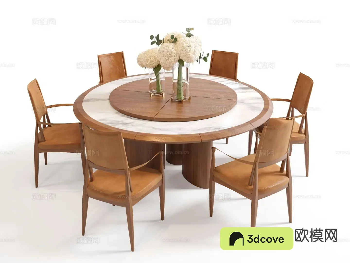 Wabi-sabi style box dining table and chairs round dining table