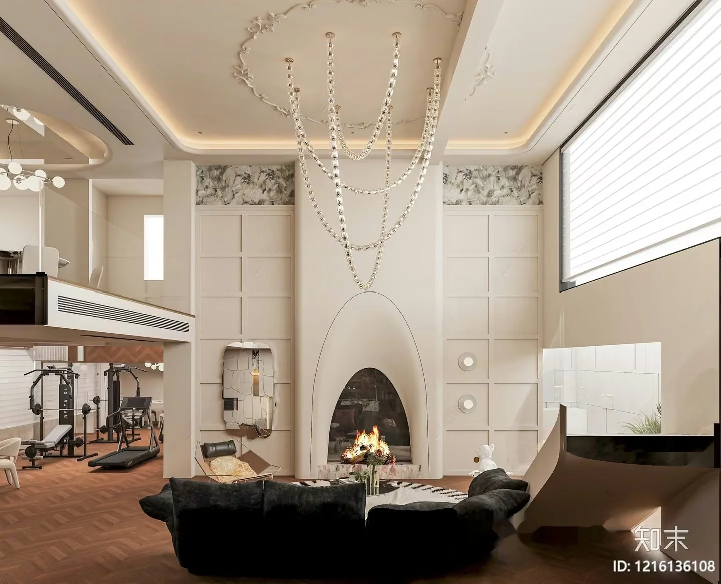 Modern Living Room 3D Model – 11288 – VRAY Render