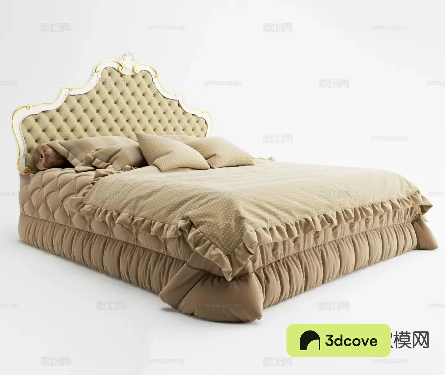 French double bed