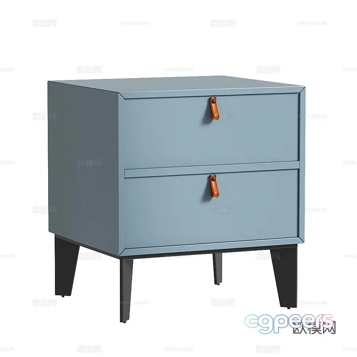 Modern bedside table 3d model