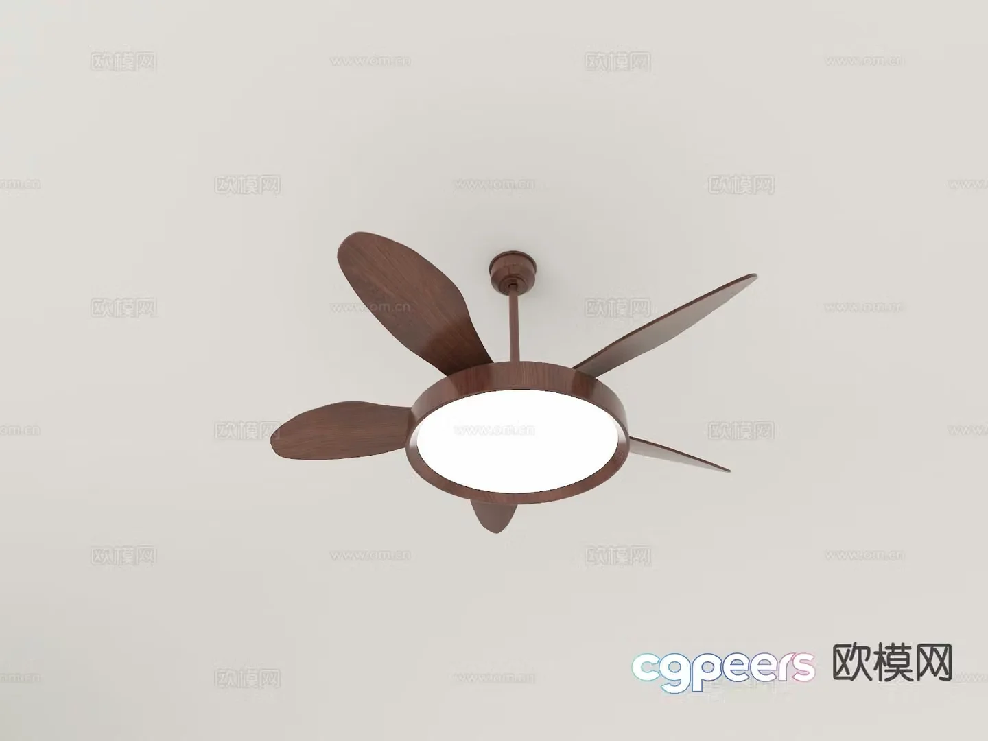 Medieval style ceiling fan lamp fan lamp 3d model