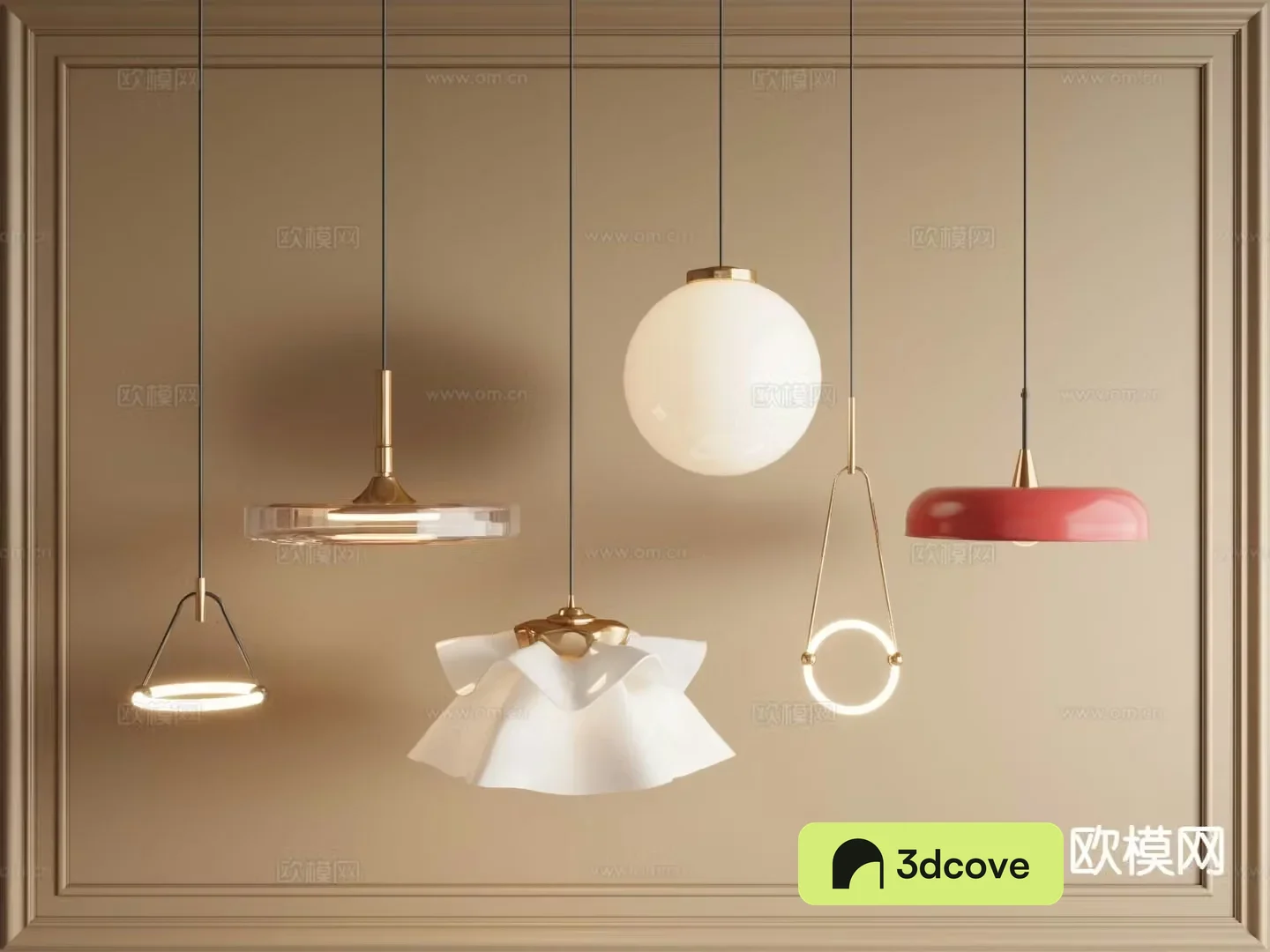 Bedside small chandelier