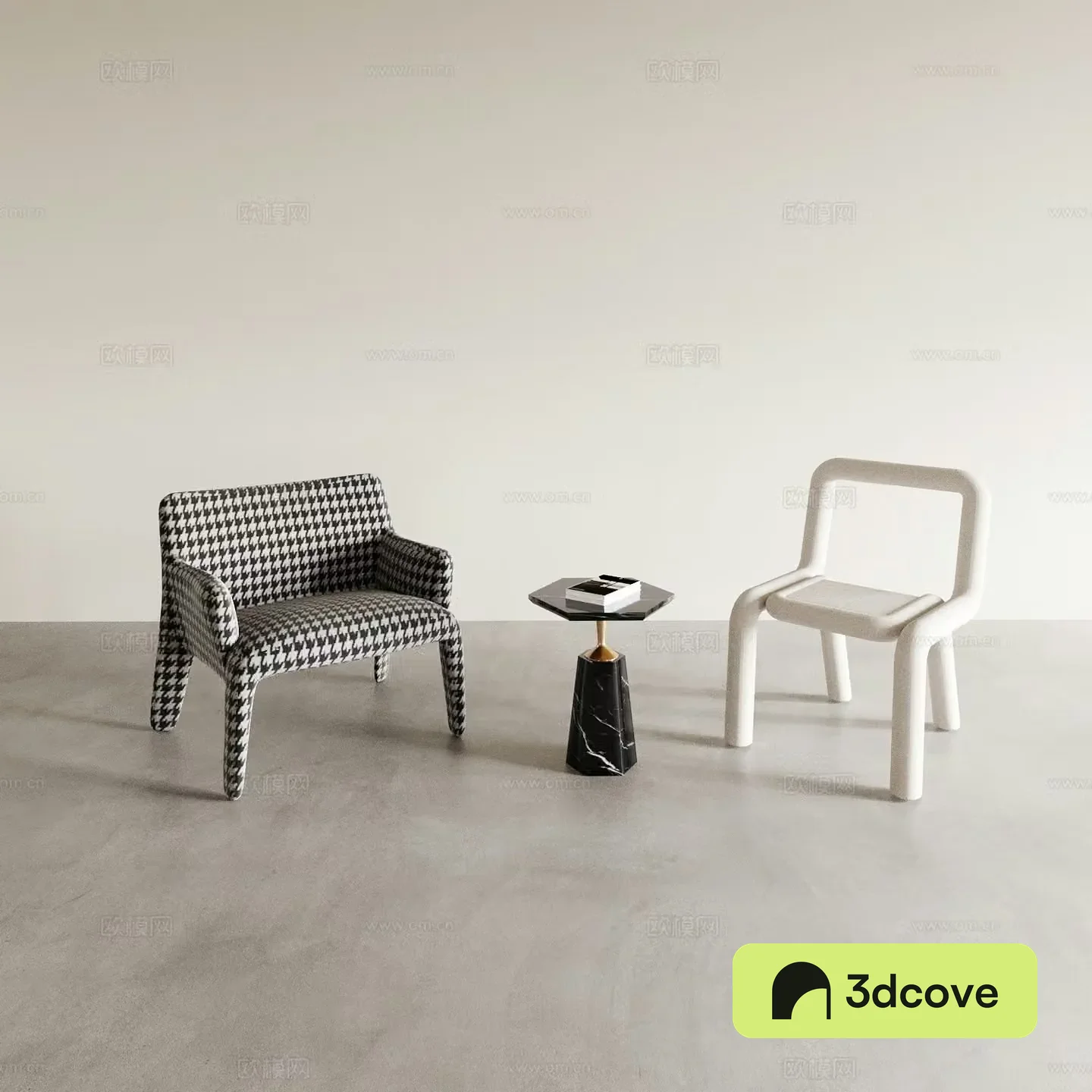 Modern chair corner table leisure chair