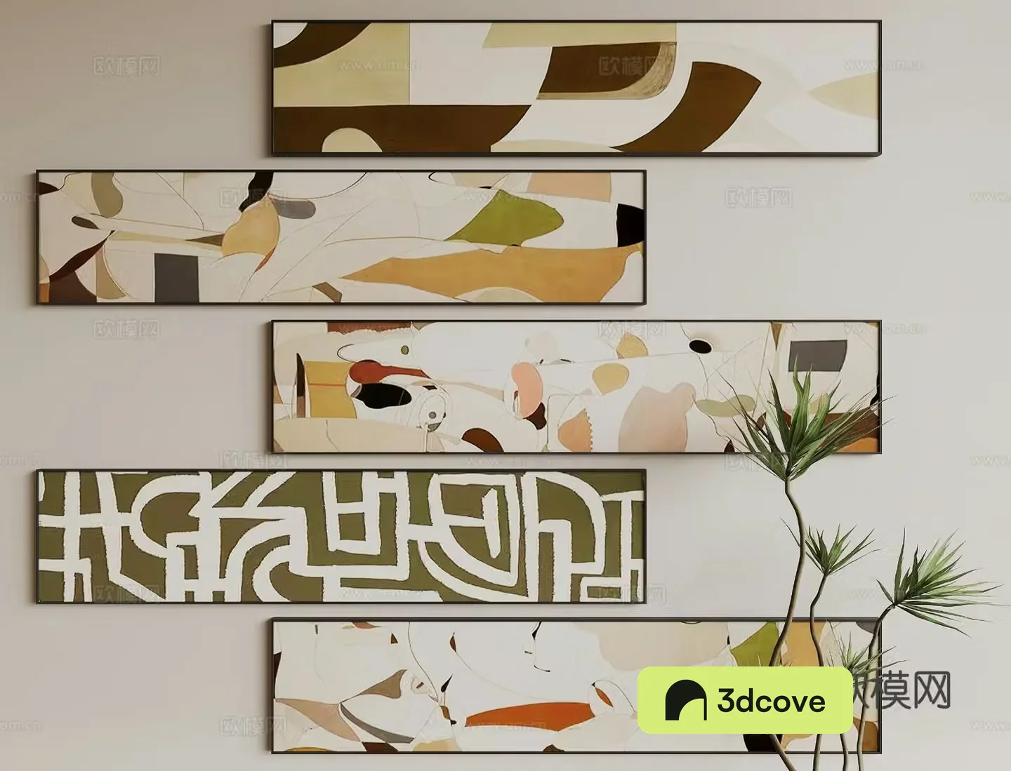 Modern art hanging painting texture painting decorative painting