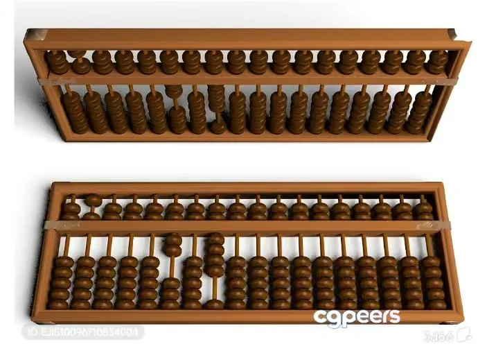 An Abacus 3D Model – 6985 – VRAY Render